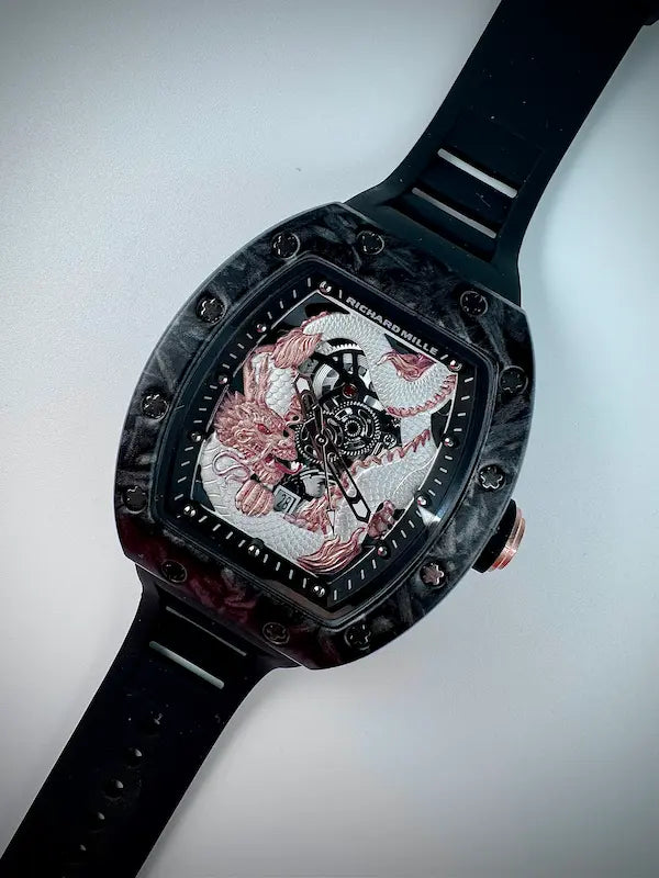 RELOJ RM™ DRAGON ZAFIRO | PULSO GRADUABLE Y CALENDARIO